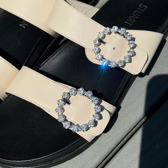 Blingring Buckle Slide by Stewart Weitzman - Size 39 - Picture 1 of 7